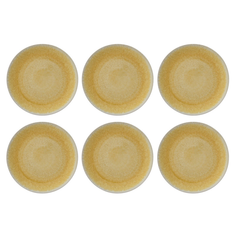 Stoneware Plates, Reactive Glaze