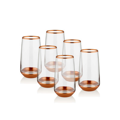 Aftonshire 380 ml Handmade Drinking Glass Set