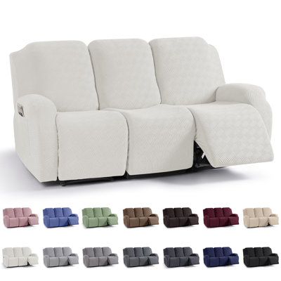 Couvre-fauteuil inclinable avec coussins élastiques pour enfants 3 pièces Wald