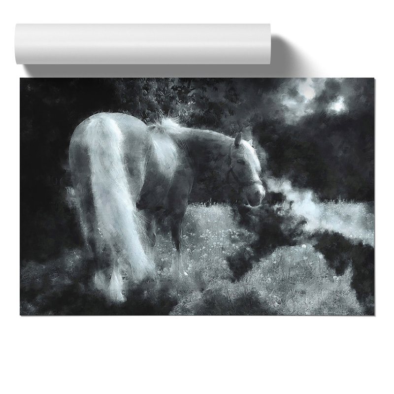 Lone Horse - No Frame Print, 30cm H x 42cm W x 0.1cm D