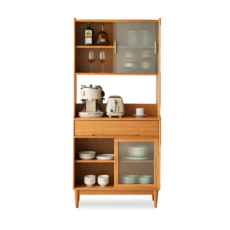 Buffet scandinave tout en bois massif