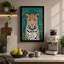Leopard Portrait Modern - Wrapped Canvas-816919143-816919149