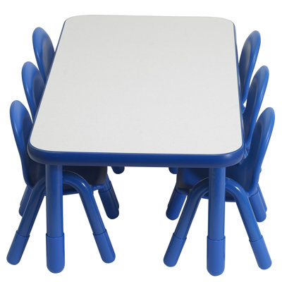 BASELINE Toddler Rectangular Table & Chair Set