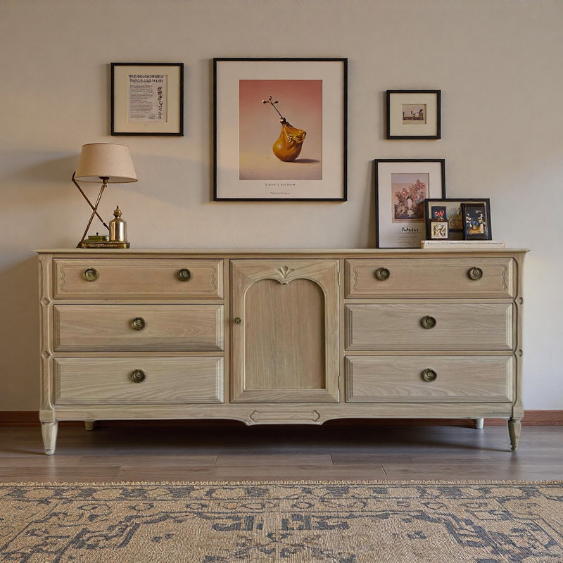 Simple Style Home Sideboard, 35.43" H x 70.87" W x 17.72" D
