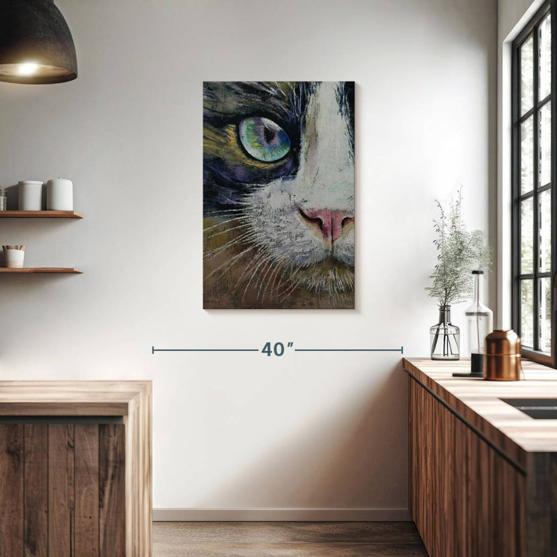 Brampt Snowshoe Cat, 36" H x 24" W