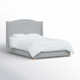 Allis Upholstered Wingback Bed