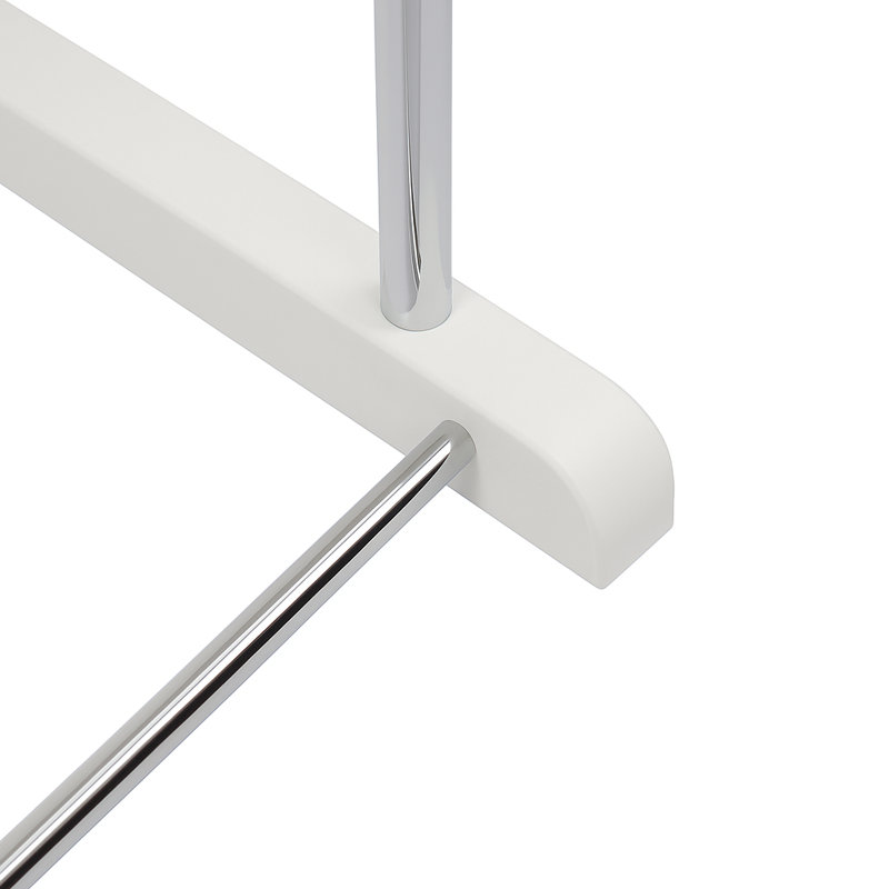 Fuji Metal Freestanding Valet Stand, White