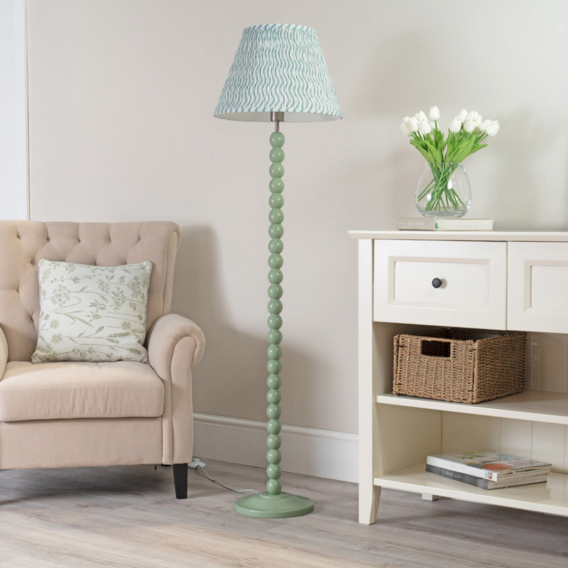 Bobbles 149cm Traditional Floor Lamp, Sage Green