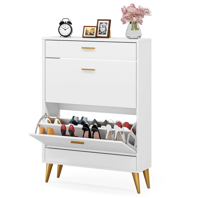 24 Pair Flip Down Shoe Storage