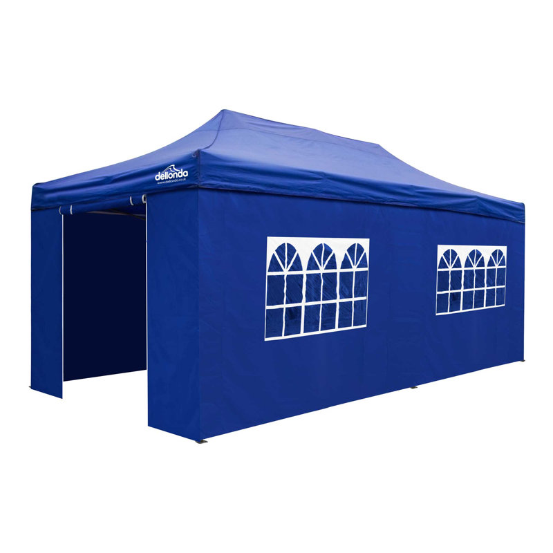 Premium 3m x 6m Steel Pop-Up Gazebo, Blue