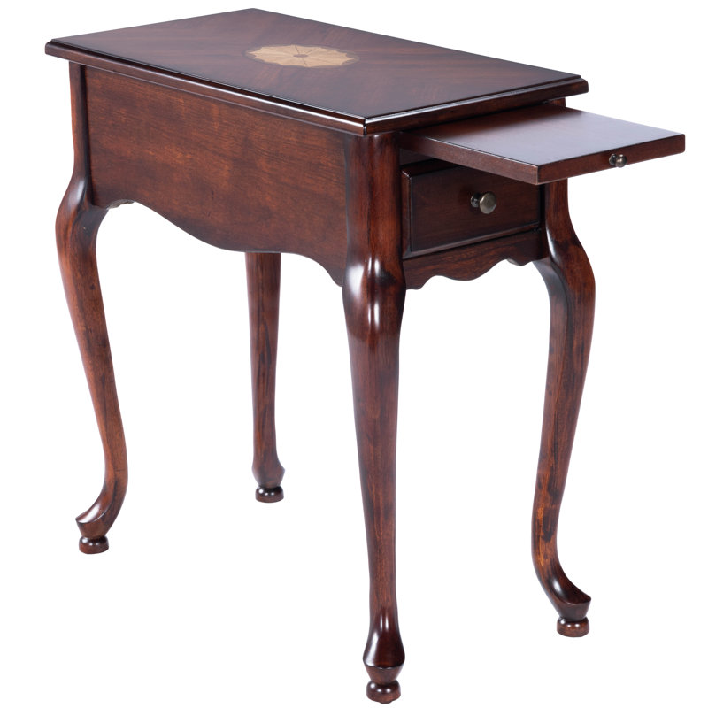 Croydon One Drawer with Pullout Side Table, Cherry