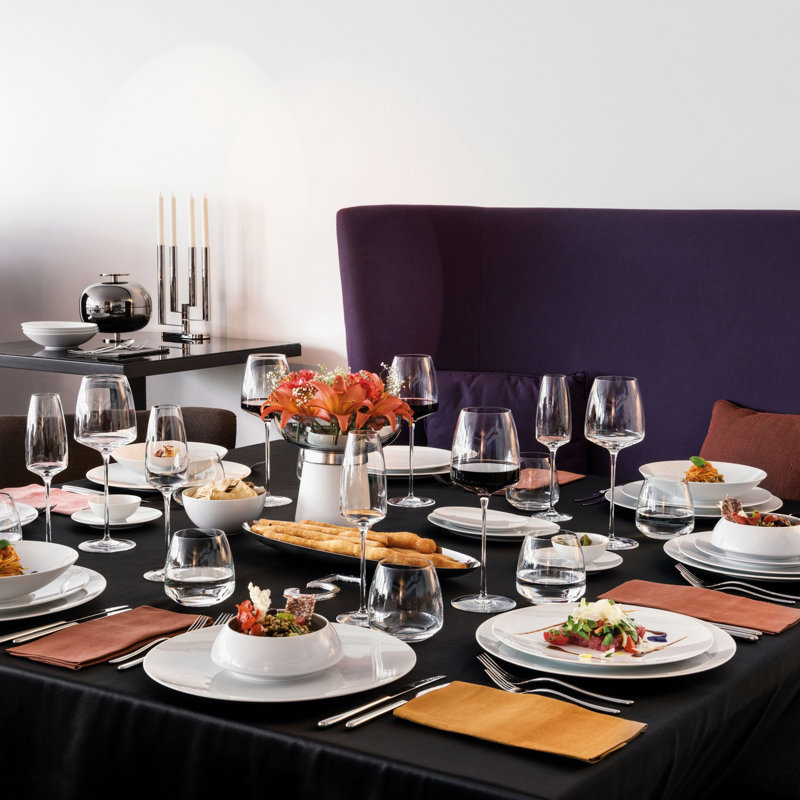 TAC Porcelain China Platter, Platinum