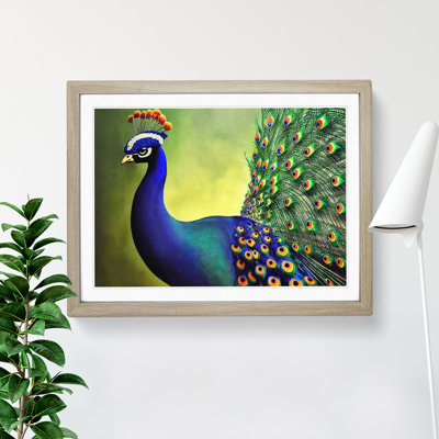Fine Peacock - Single Picture Frame Print