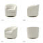 Fauteuil demi-tonneau en velours Holden-2048154363
