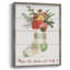 Comfy Cozy Stocking IV, reproduction encadrée - bois massif