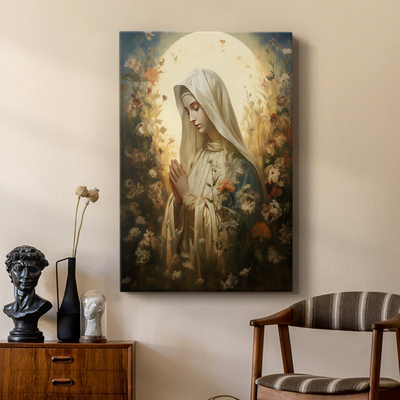 Série Religious Lxxiii - Toile tendue avec châssis de qualité supérieure - Prêt à être accroché, H 12 po x l 8 po