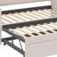 Lit de jour simple revêtu de velours avec lit gigogne escamotable-1159588680