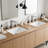 Widespread Bathroom Faucet 3 Hole, 2-Handle Bathroom Sink Faucet withe Drain Assembly-120542230