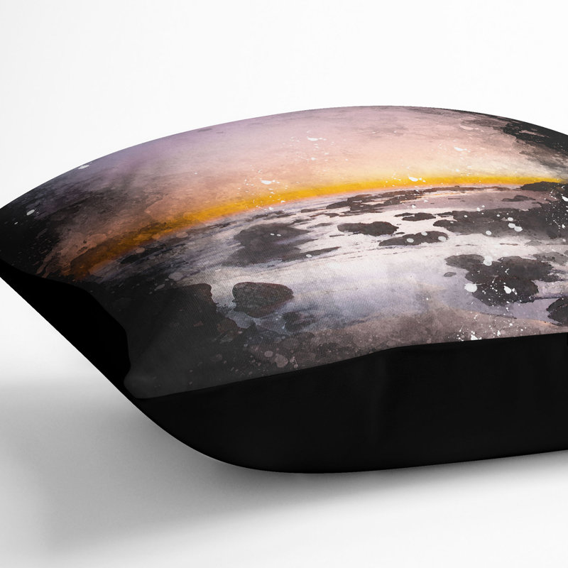 Square Cushion, 40cm H x 40cm W x 15cm D, Black