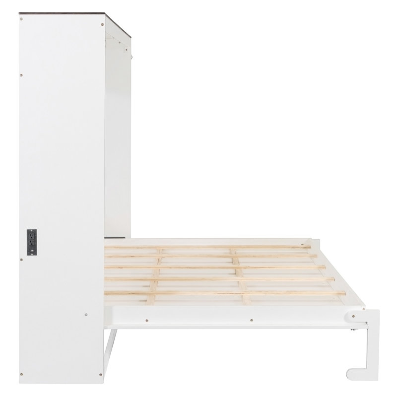 Lit escamotable mural et USB Murphy, blanc