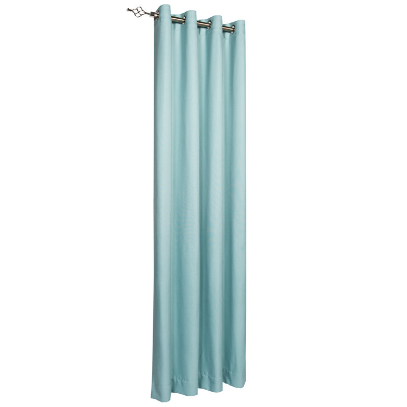  Paire de rideaux obscurcissant en polyester Marnell (ensemble de 2), Bleu sarcelle