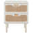 Bleached White / Natural Rattan