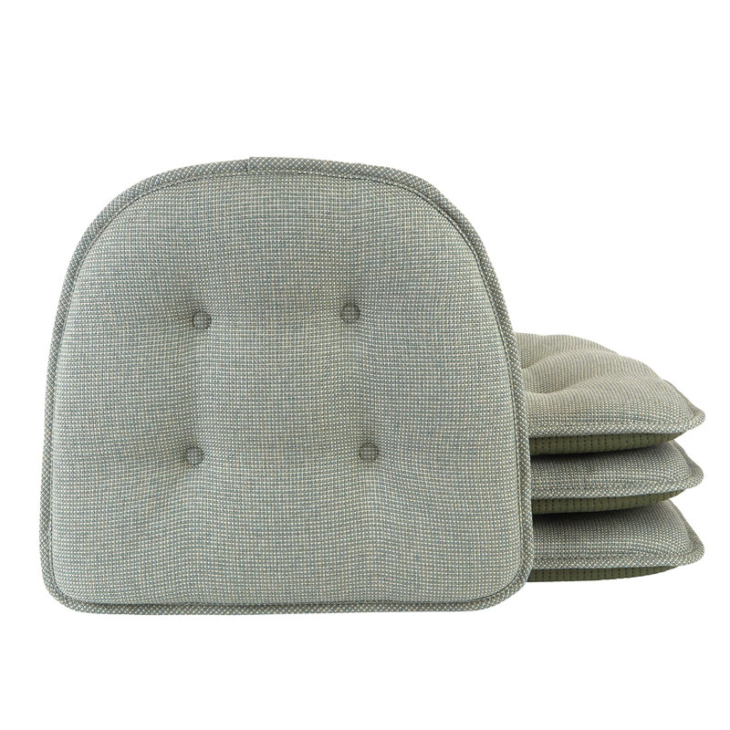 Non-Slip Dining Room And Kitchen Seat Cushions, 16 X 15 X 2 Inches, Spa