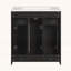 Armoire de salle de bain avec lavabo encastré, avec tiroir basculant pour salle de bain moderne-761933163