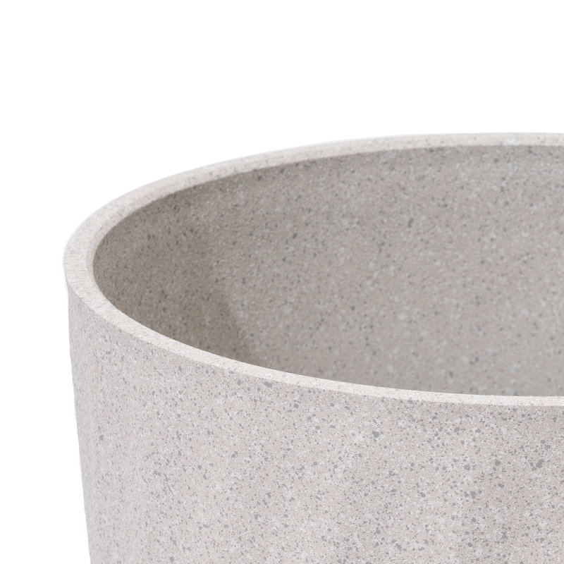 Pot à fleurs en résine Bee, 1, H 24 po x l 13,8 po x P 13,8 po, Gris clair