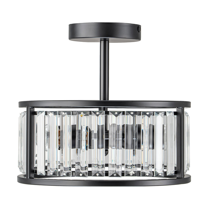 Wedo 2 - Light Crystal Semi Flush Mount