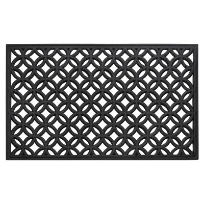 Jocelin Non-Slip Geometric Outdoor Doormat