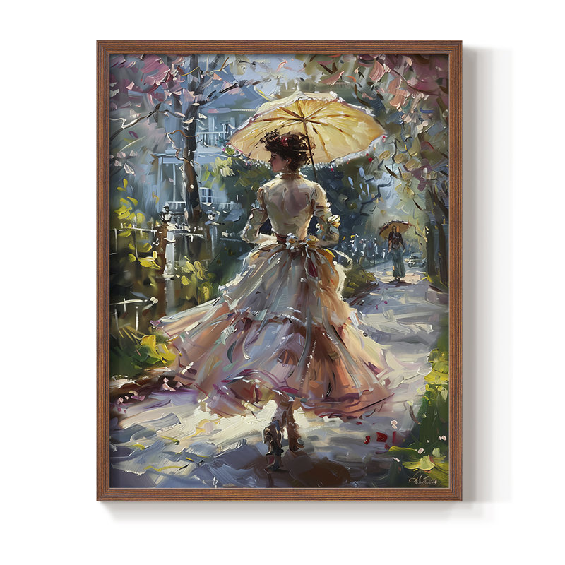Série encadrée WOMEN DCxxxvii - bois massif, H 30 po x l 24 po, Noyer