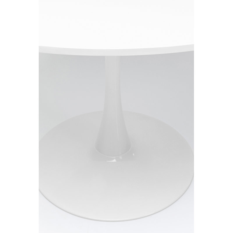 Chic dining table, 72cm H x 110cm W x 110cm D, White