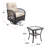 Double Outdoor Rocking Chair Three-Piece Set, Beige-123126406