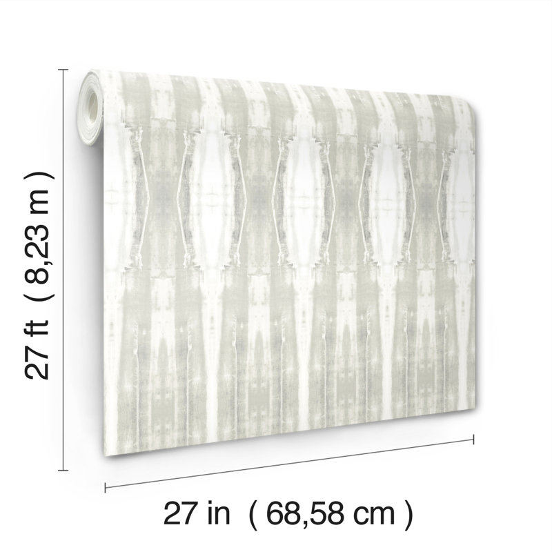 Striped Wallpaper Double Roll, Natural