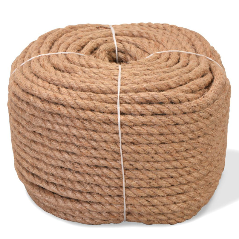 Corde 100% jute vidaXL 0,5 po 3937 po, 0.47" H x 3937" W x 0.47" D