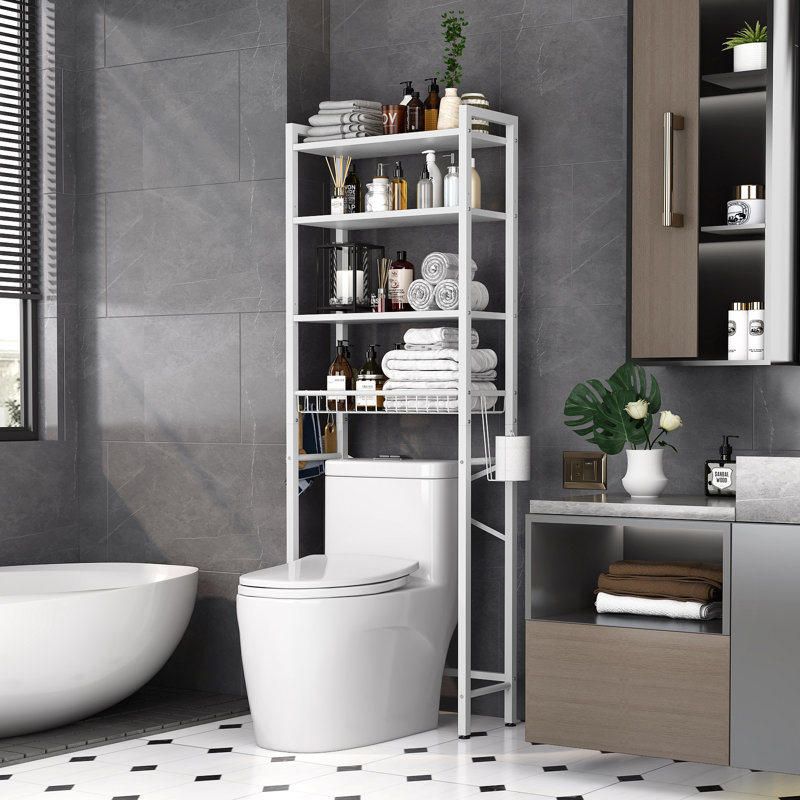 Rangement autoportant au-dessus de la toilette Agassiz, Blanc