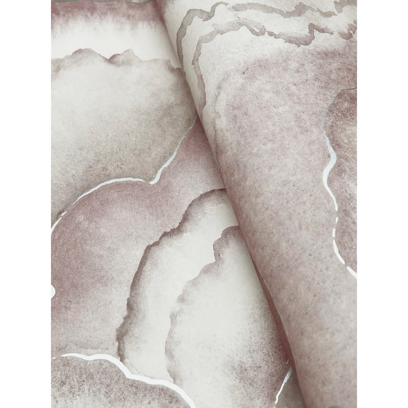 Papier peint Abalone Lavender Fans, Mauve