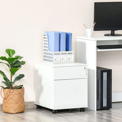 Billups 39 cm W 2 -Drawer Steel Filing Cabinet
