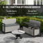 Powder Coated Steel Outdoor Bench