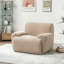 Fauteuil en chenille rembourré avec sièges profonds-1572043541