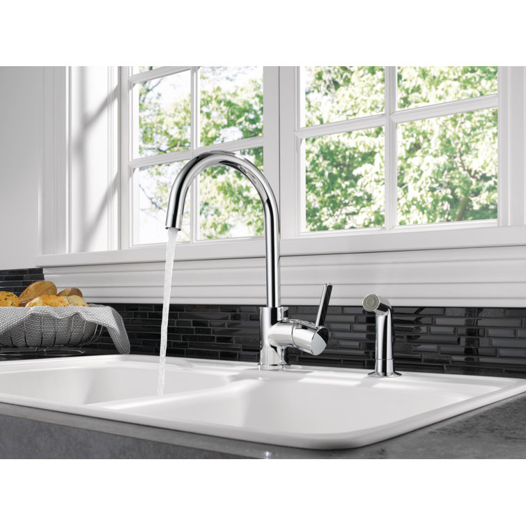 Precept Single Handle Kitchen Faucet with Side Spray