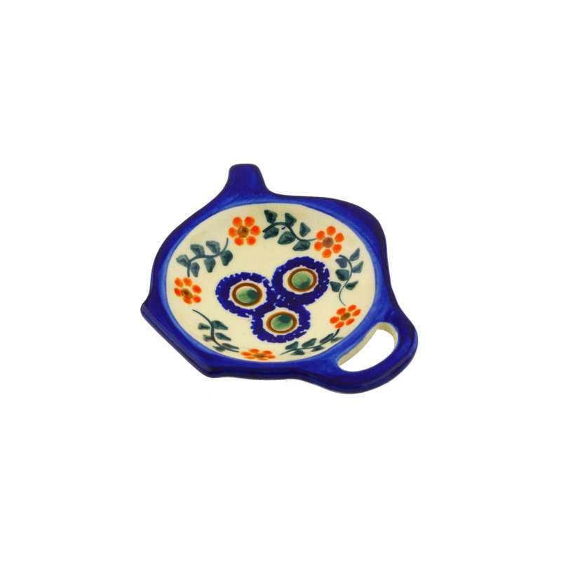 Polmedia Stoneware Tea Bag Plate