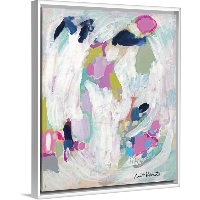 «No Regrets» par Kait Roberts, reproduction d'art sur toile, Cadre blanc, H 32 po x l 26 po x P 1,75 po