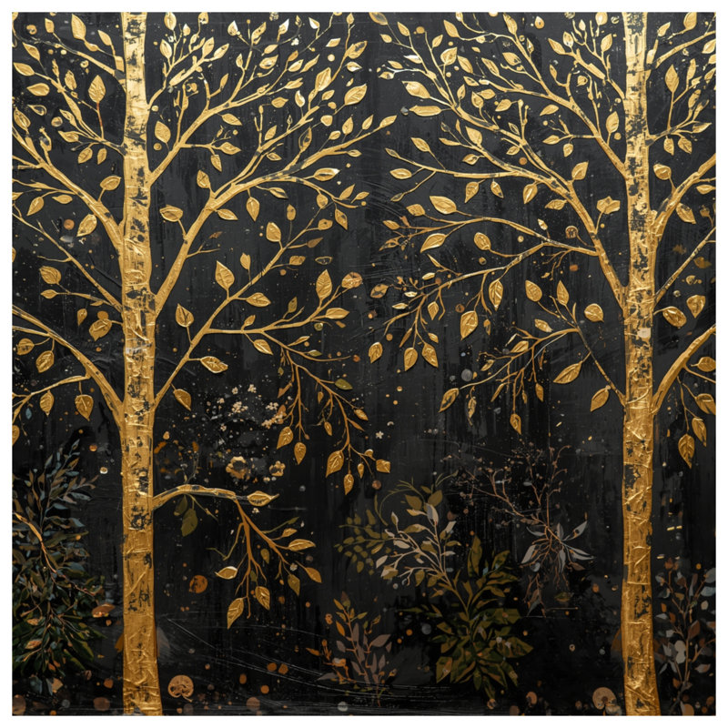 Coussins Golden Trees, 18 po x 18 po