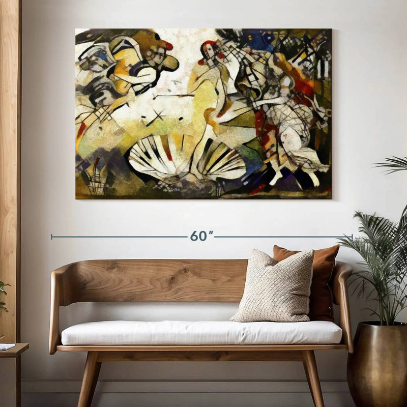 Avery Abstract Birth Of Venus, 34" H x 51" W