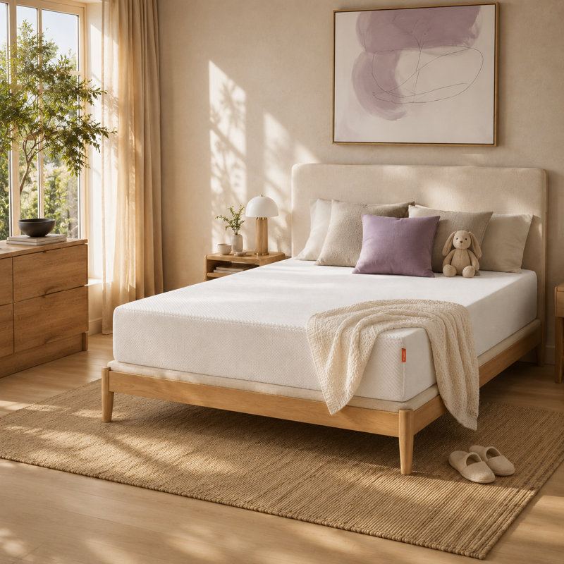 Matelas de 30 cm en mousse à mémoire de forme et gel rafraîchissant – Soutien lombaire et des hanches en 5 zones, soulagement des points de pression | Fermeté moyenne, sans fibre de verre, livrée en boîte