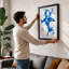 Drifting Shark Japandi 1 Piece Single Picture Frame Wall Art-136662039-136662040