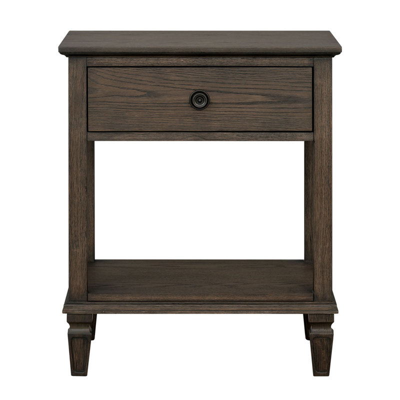 Table de chevet brun antique, Brun