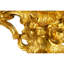 Miroir luxueux décoratif de 41 pouces en bronze rococo avec couronne florale et vignes pour la maison et l'espace de vie